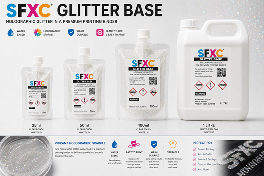 SFXC Glitter base screen printing ink Sparkle Glitter Screen Printing Ink